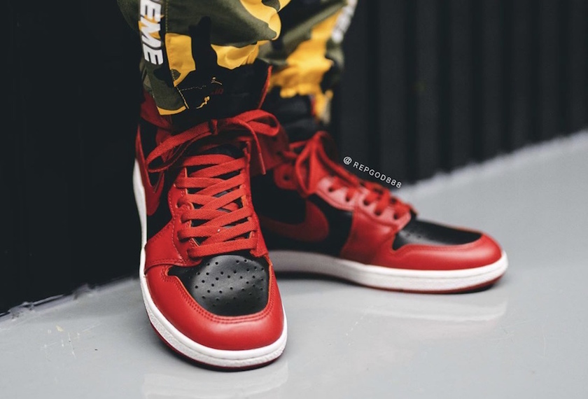 Air Jordan 1 Hi 85 Varsity Red Reverse Bred BQ4422-600åå:registered:æ¥æ