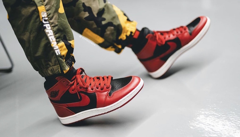 Air Jordan 1 Hi 85 Varsity Red Reverse Bred BQ4422-600åå:registered:æ¥æ