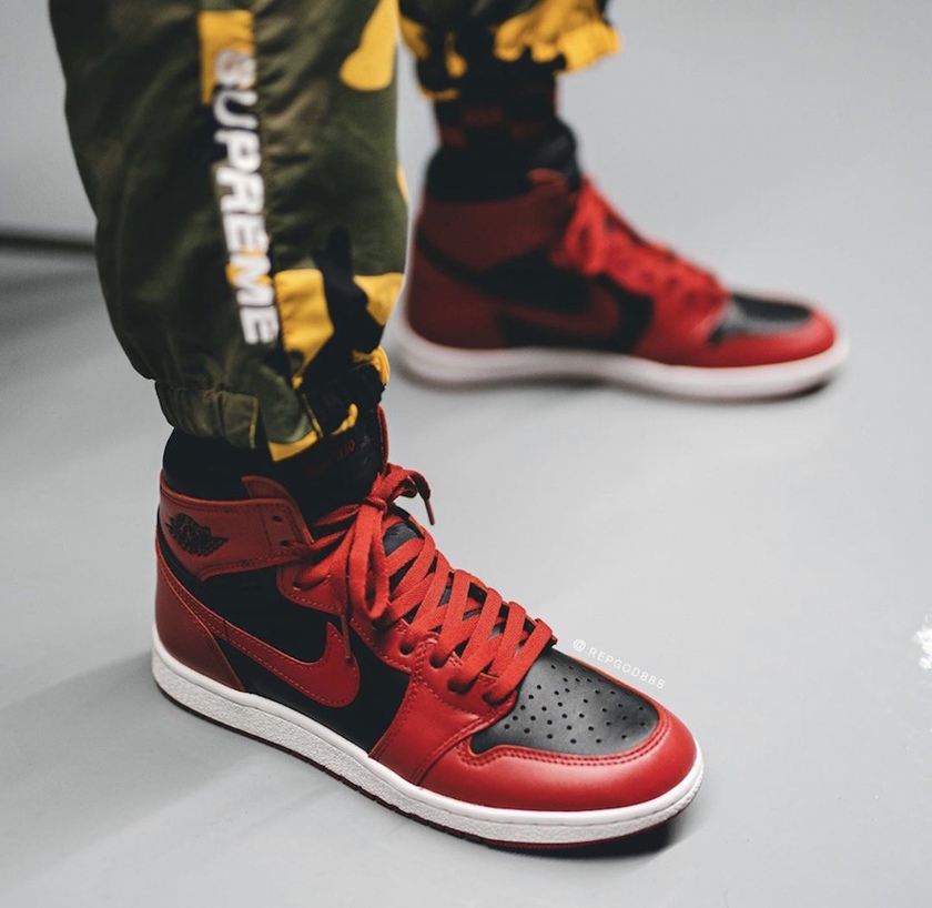 Air Jordan 1 Hi 85 Varsity Red Reverse Bred BQ4422-600åå:registered:æ¥æ