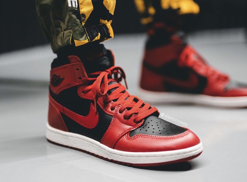 Air Jordan 1 Hi 85 Varsity Red Reverse Bred BQ4422-600åå:registered:æ¥æ