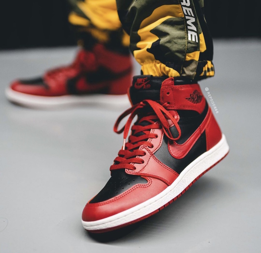 Air Jordan 1 Hi 85 Varsity Red Reverse Bred BQ4422-600åå:registered:æ¥æ