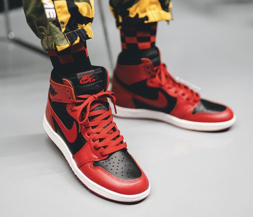 Air Jordan 1 Hi 85 Varsity Red Reverse Bred BQ4422-600åå:registered:æ¥æ