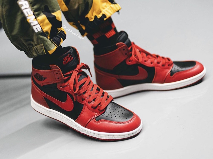 Air Jordan 1 Hi 85 Varsity Red Reverse Bred BQ4422-600åå:registered:æ¥æ