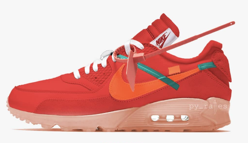 ç°ç½è²Nike Air Max 90 University Red Team Orange Hyper Jade Bright Mango