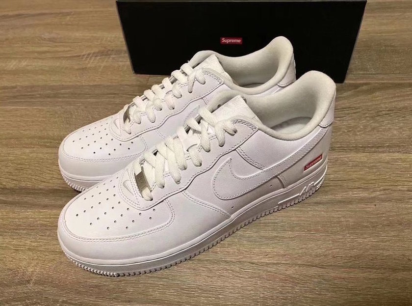 Supreme Nike Air Force 1 White CU9225-100åå:registered:æ¥æ