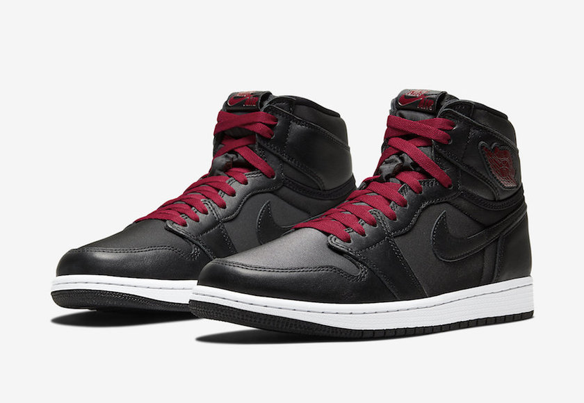 Air Jordan 1 Black Satin Gym Red 555088-060 Release Date Price