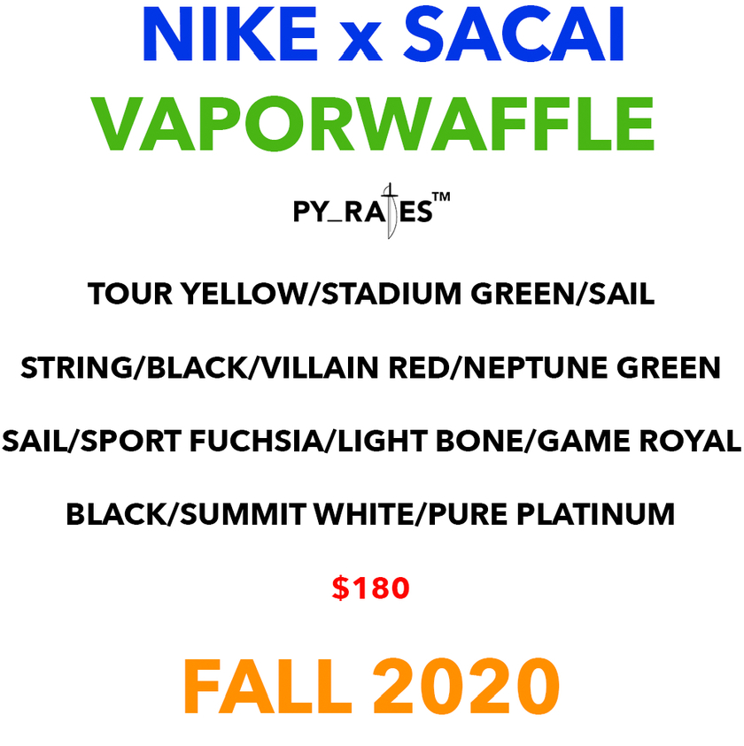 Sacai Nike VaporWaffleåå:registered:æ¥æ