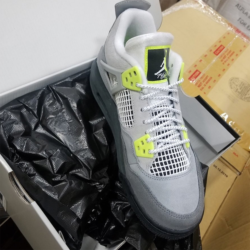 Air Jordan 4 Air Max Neon GS CT5343-007åå:registered:æ¥æ