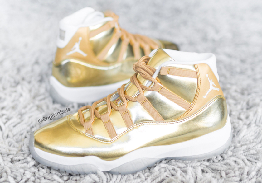 Air Jordan 11 OVO Metallic Goldæ ·å