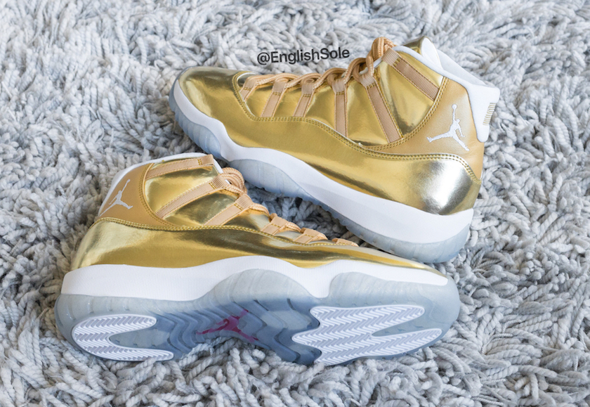 Air Jordan 11 OVO Metallic Goldæ ·å