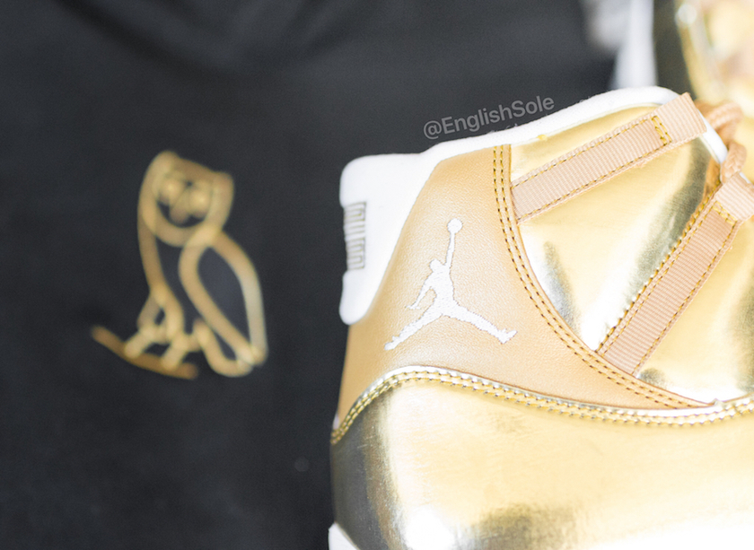 Air Jordan 11 OVO Metallic Goldæ ·å