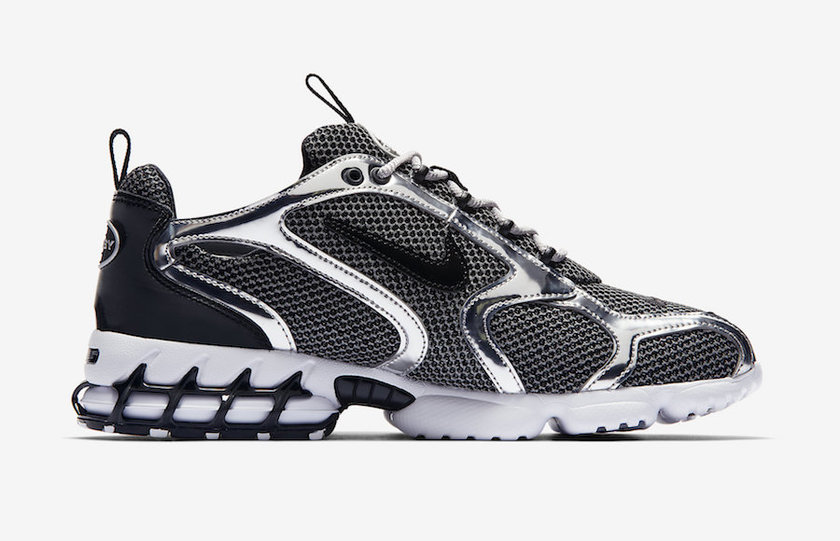 Stussy Nike Air Zoom Spiridon Caged Pure Platinum CU1854-001 Release Date