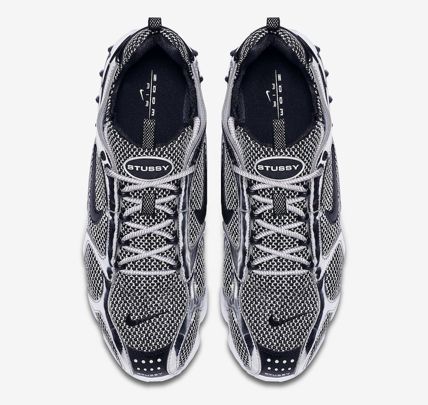 Stussy Nike Air Zoom Spiridon Caged Pure Platinum CU1854-001 Release Date
