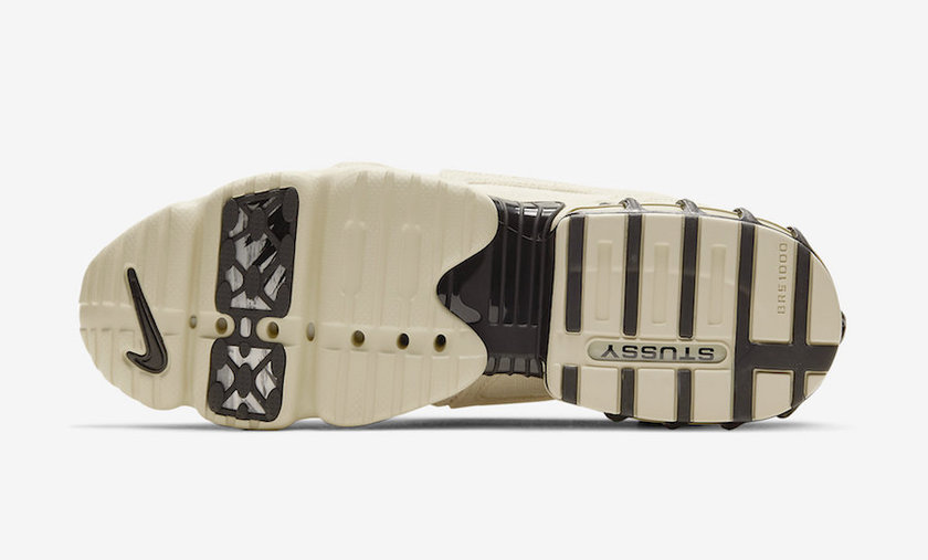 Stussy Nike Air Zoom Spiridon Caged Fossil CQ5486-200 Release Date