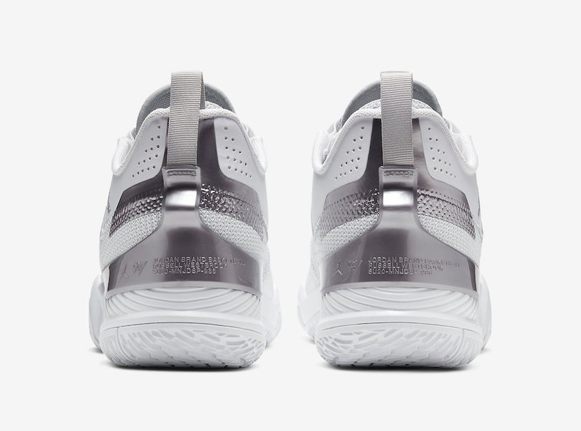 Jordan Westbrook One Take White Silver CJ0781-100 Release Date