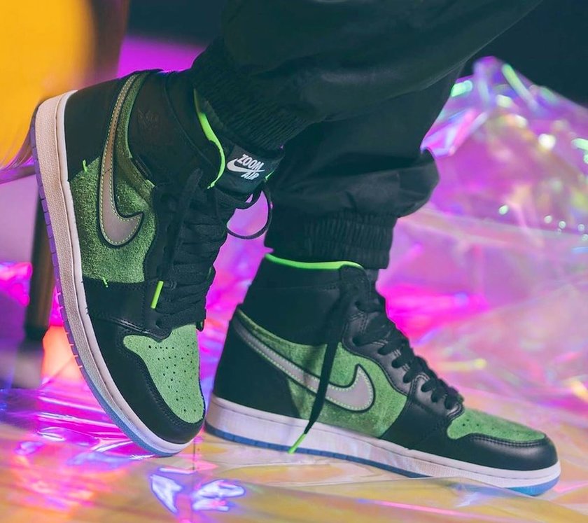 Air Jordan 1 High Zoom Black Green CK6637-002åå:registered:æ¥æï¼