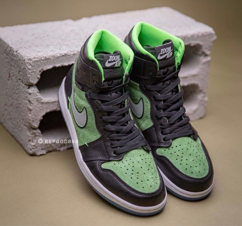 Air Jordan 1 High Zoom Black Green CK6637-002åå:registered:æ¥æ