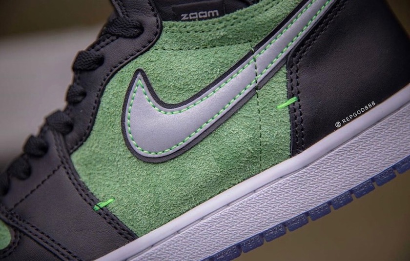 Air Jordan 1 High Zoom Black Green CK6637-002åå:registered:æ¥æ