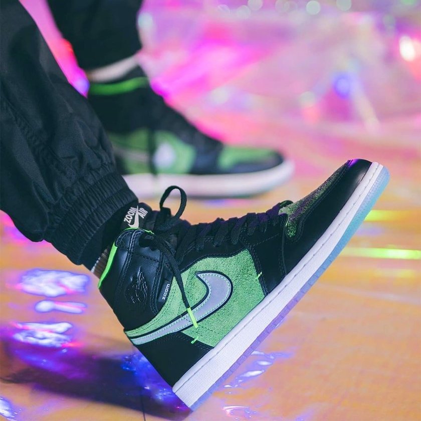 Air Jordan 1 High Zoom Black Green CK6637-002åå:registered:æ¥æï¼