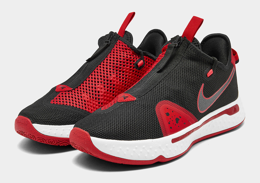 Nike PG 4 Bred Black University Red CD5079-003åå:registered:æ¥æ