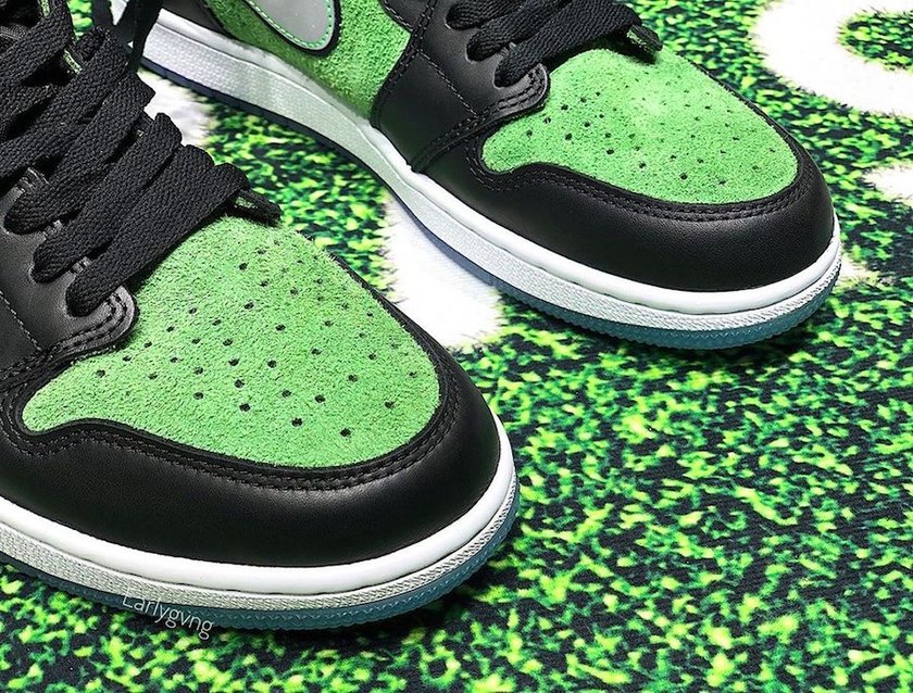 Air Jordan 1 Zoom Black Rage Green CK6637-002åå:registered:æ¥æ