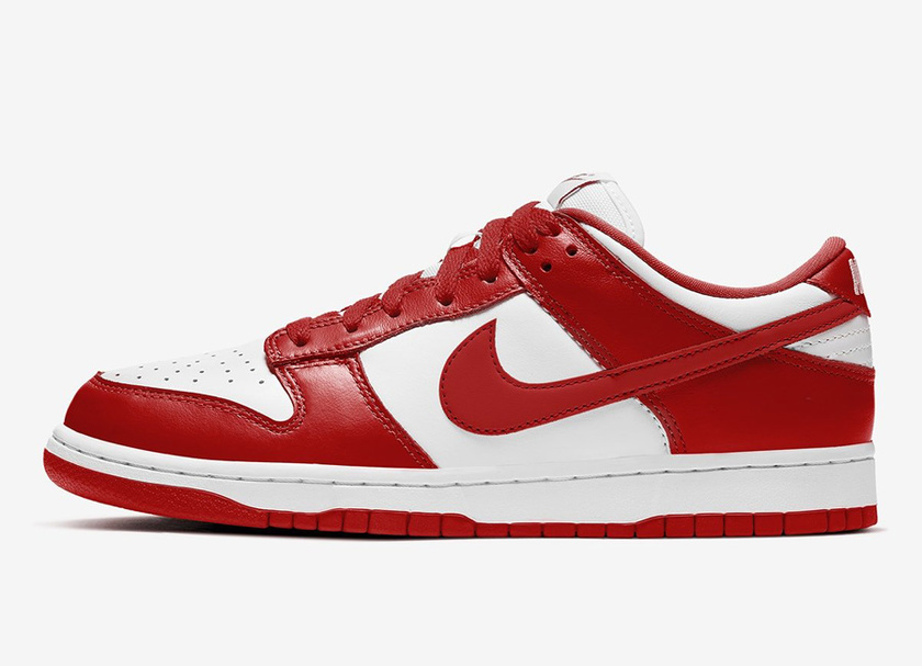 Nike Dunk Low White University Red CU1727-100åå:registered:æ¥æ