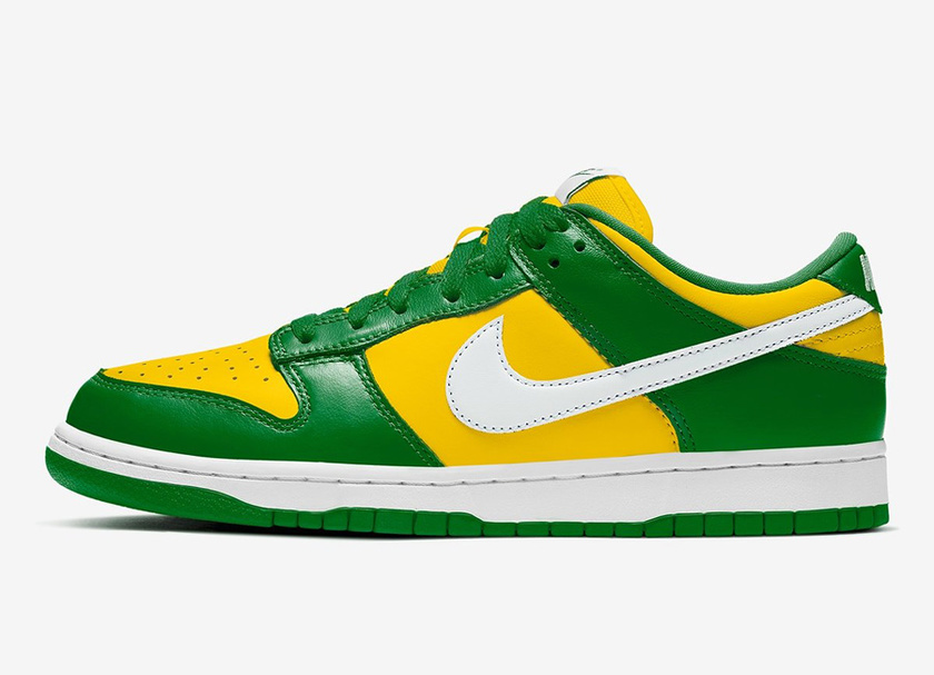 Nike Dunk Low Varsity Maize Pine Green White CU1727-700 Release Date
