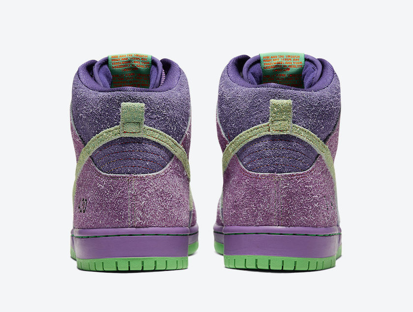 Nike SB Dunk High 420 Purple Skunk CW9971-500åå:registered:æ¥æ