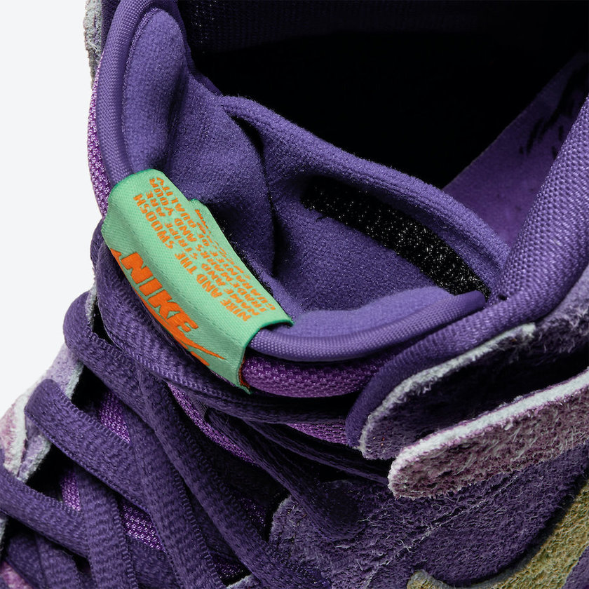 Nike SB Dunk High 420 Purple Skunk CW9971-500åå:registered:æ¥æ