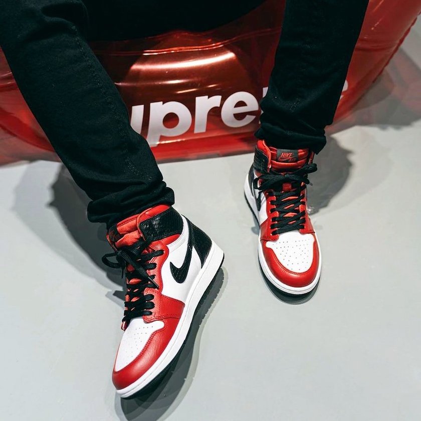 Air Jordan 1 Satin Snake CD0461-601åå:registered:æ¥æ