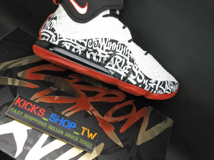 Nike LeBron 17 Graffiti CT6052-100åå:registered:æ¥æ