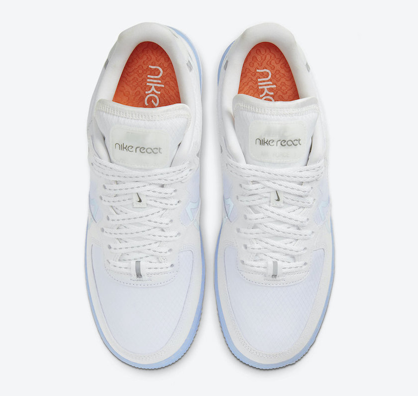 Nike Air Force 1 React White Ice CQ8879-100 Release Date