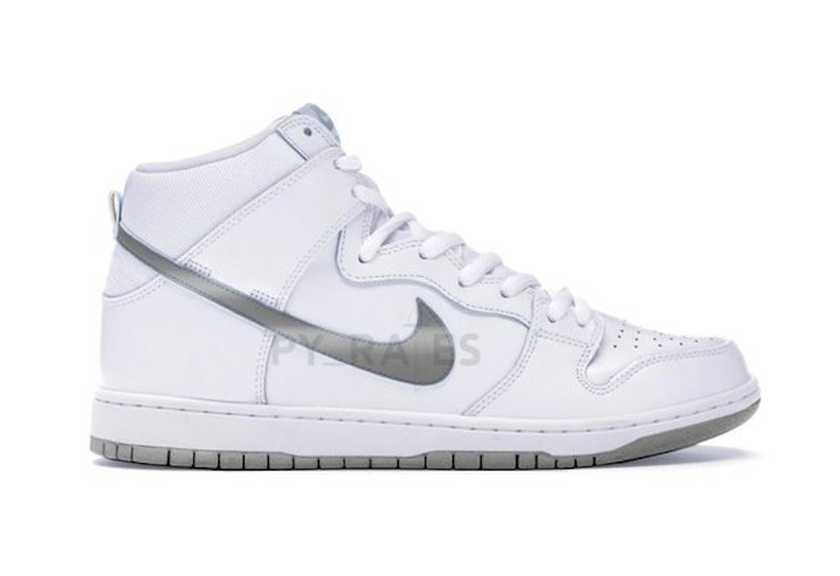 Slam Jam Nike Dunk High White Clear Pure Platinum Release Date