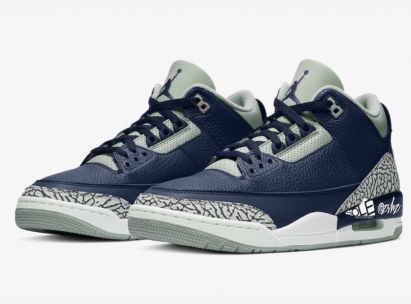 Air Jordan 3 Midnight Navy CT8532-401åå:registered:æ¥æ