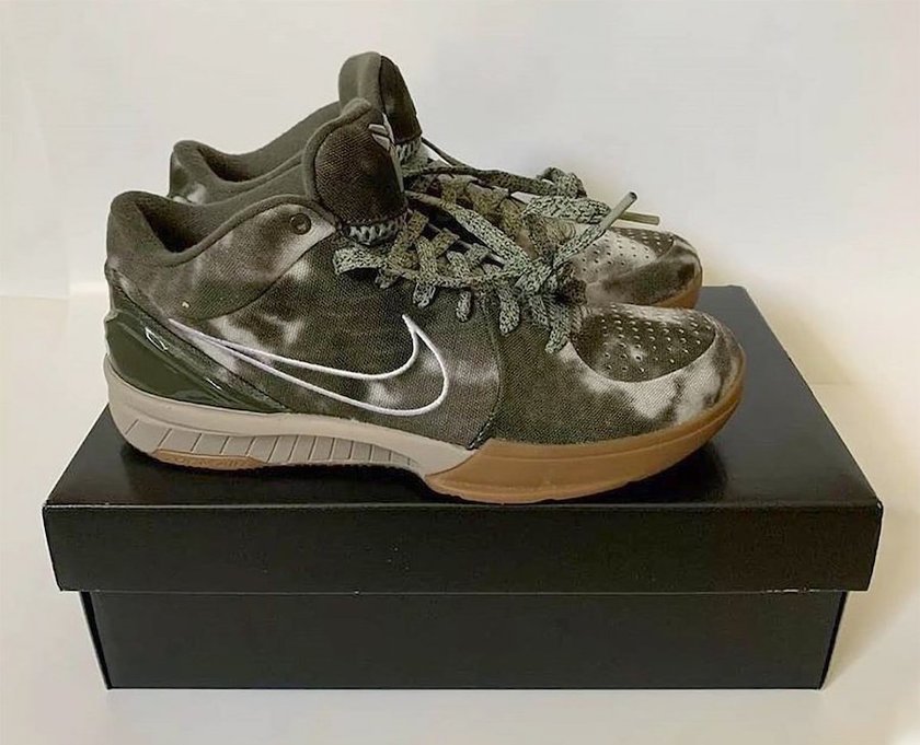 Undefeated Nike Kobe 4 Protro Olive Tye-Dye Release Date