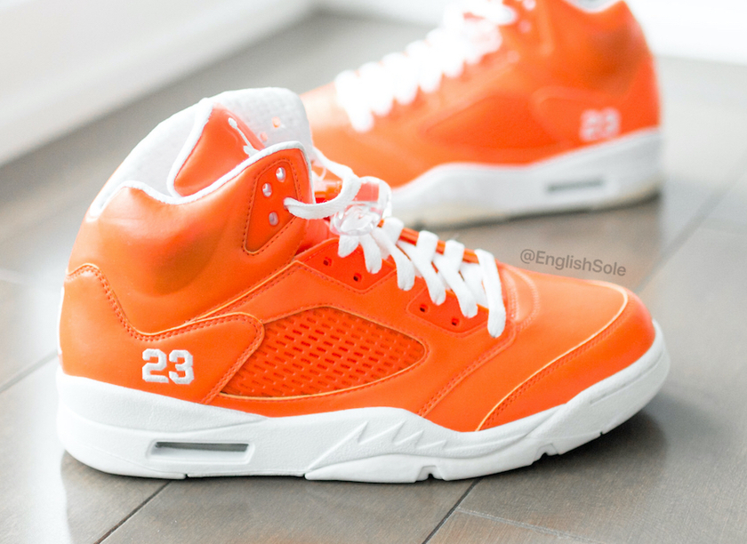 Air Jordan 5 Rainbow Orange 2011 Sample