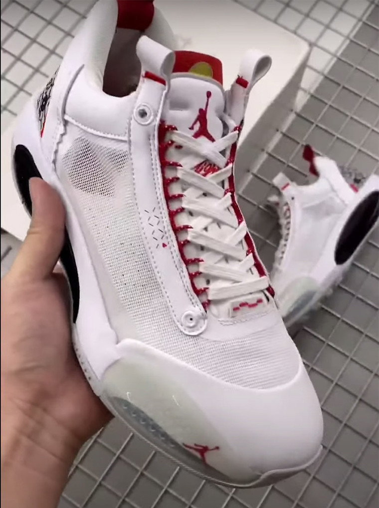 Air Jordan 34 Low White Cement CZ7747-101åå:registered:æ¥æ