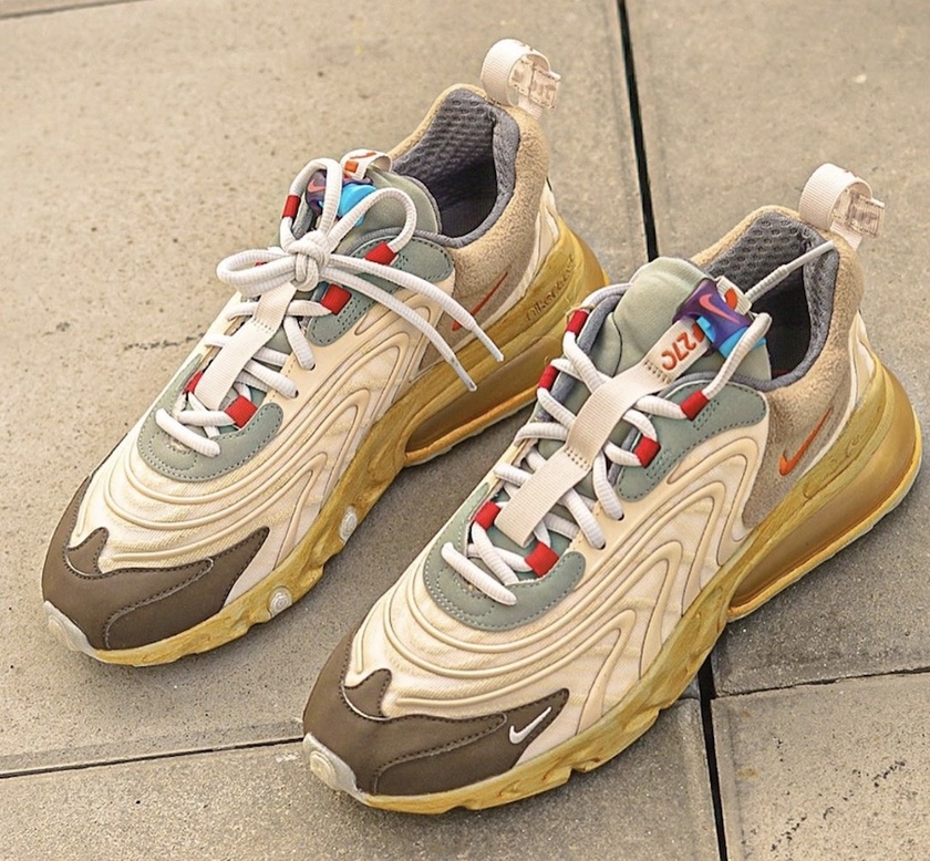Travis Scott Nike Air Max 270 React CT2864-200åå:registered:æ¥æå:registered:ä»·