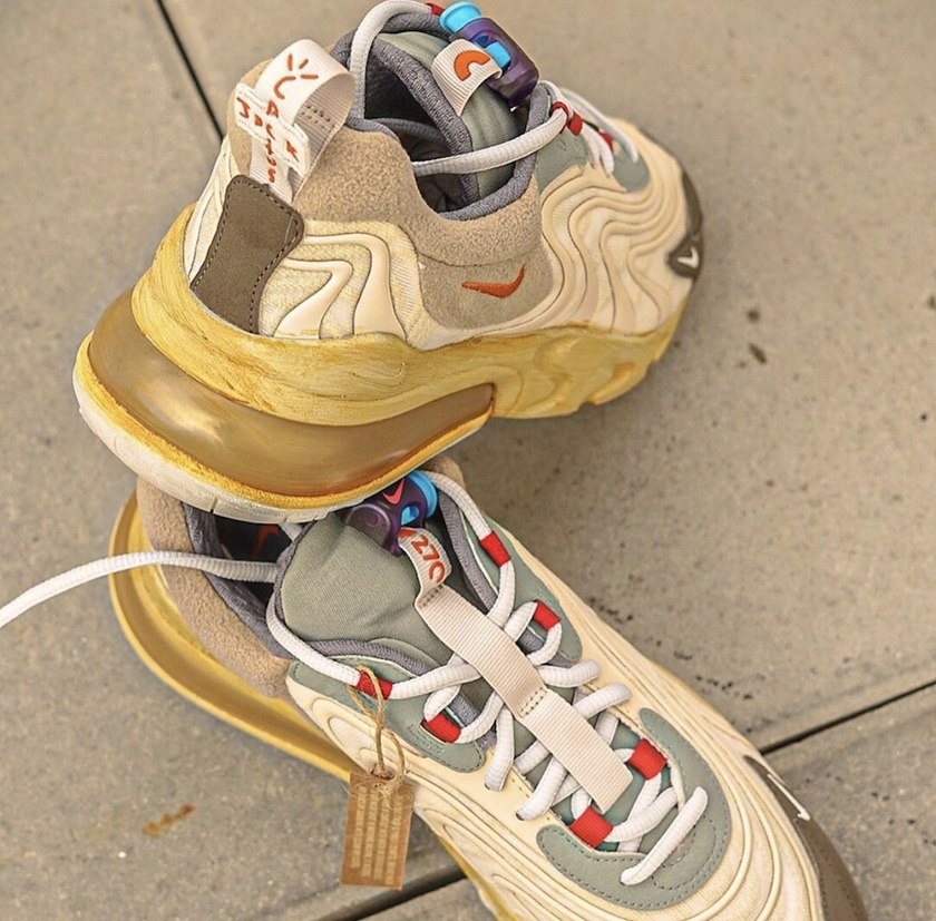 Travis Scott Nike Air Max 270 React CT2864-200åå:registered:æ¥æå:registered:ä»·