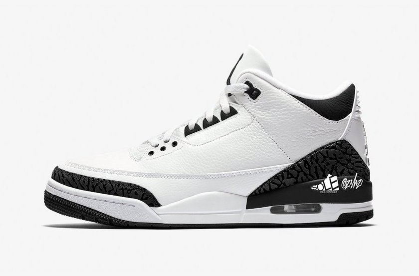 Air Jordan 3 SP White Black DA3595-100åå:registered:æ¥æ