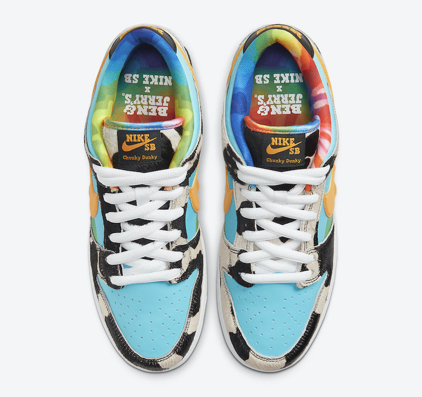 Ben and Jerry's Nike SB Dunk Low Chunky Dunky CU3244-100 Release Date Price