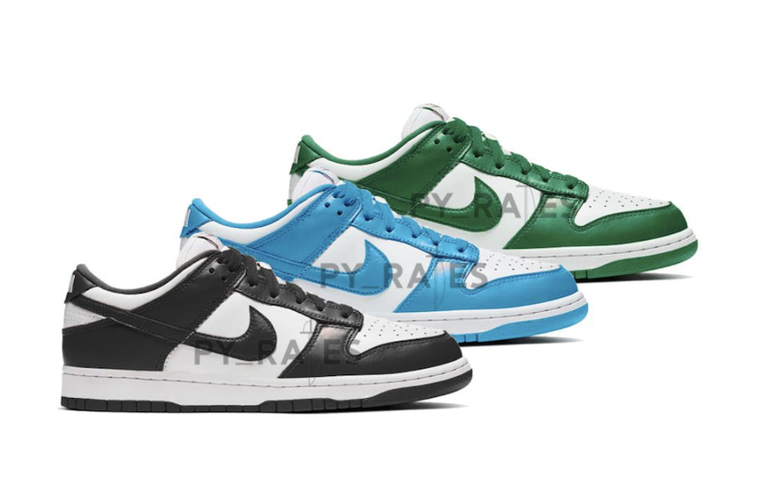 Nike Dunk Low White Black Team Green University Blue 2021 Release Date