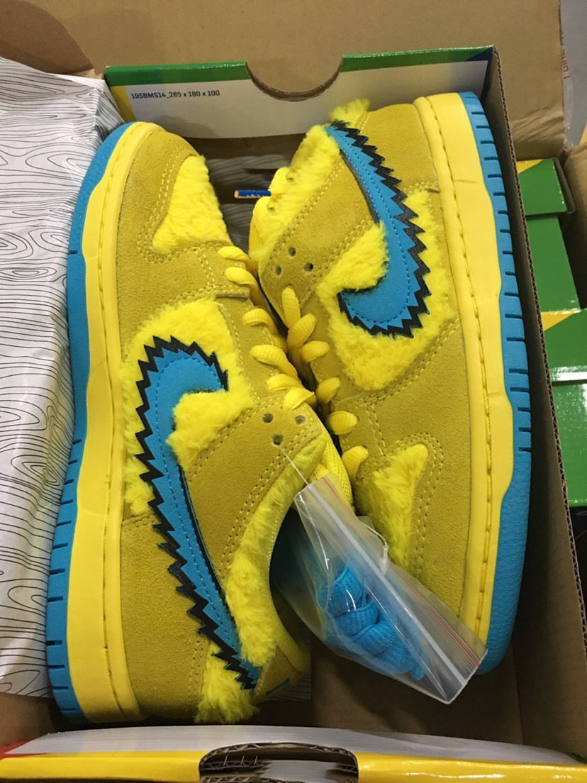 Grateful Dead Nike SB Dunk Low Yellow Bear CJ5378-700åå:registered:æ¥æå:registered:ä»·