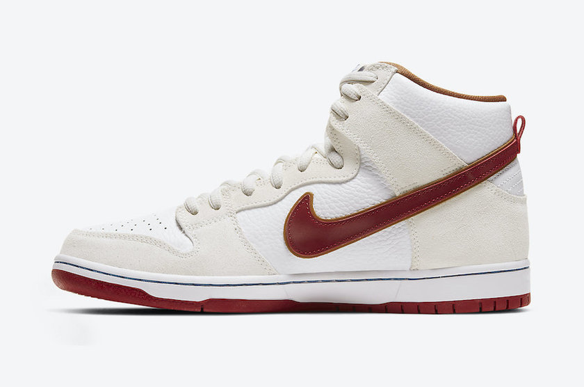 Nike SB Dunk High Sail Team Crimson CV9499-100åå:registered:æ¥æä»·æ ¼