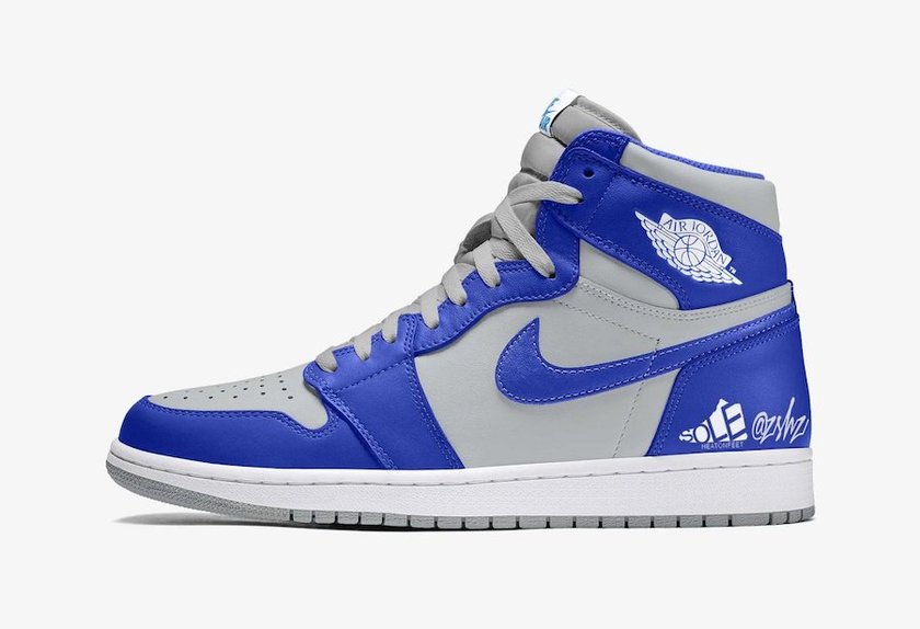 Air Jordan 1 Hyper Royal Light Smokeç°è²ç½è²555088-402åå:registered:æ¥æ