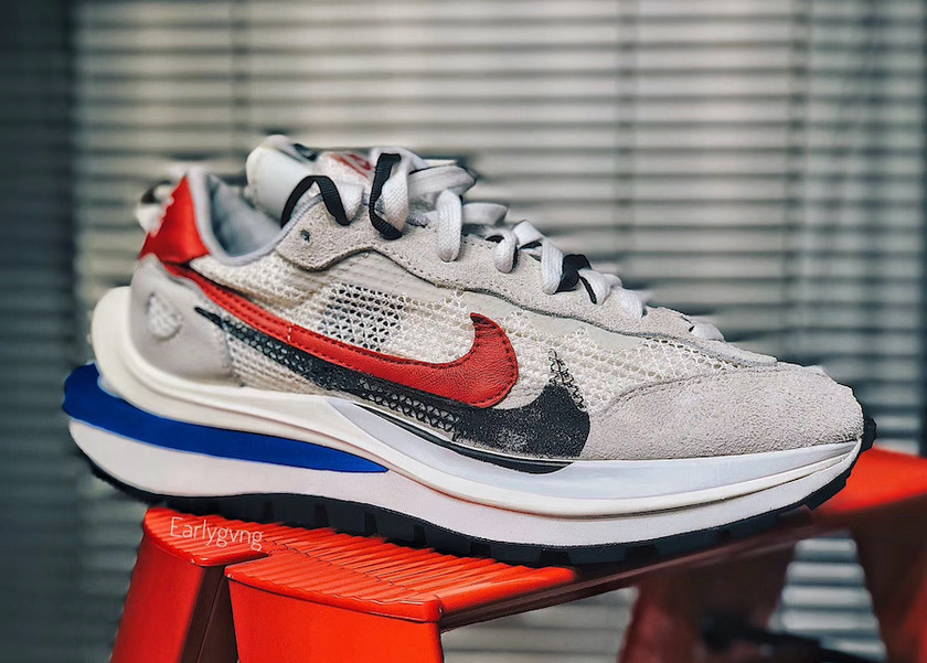 sacai Nike VaporWaffle Sail Light Bone Game Royal Sport Fuchsiaå叿¥æ