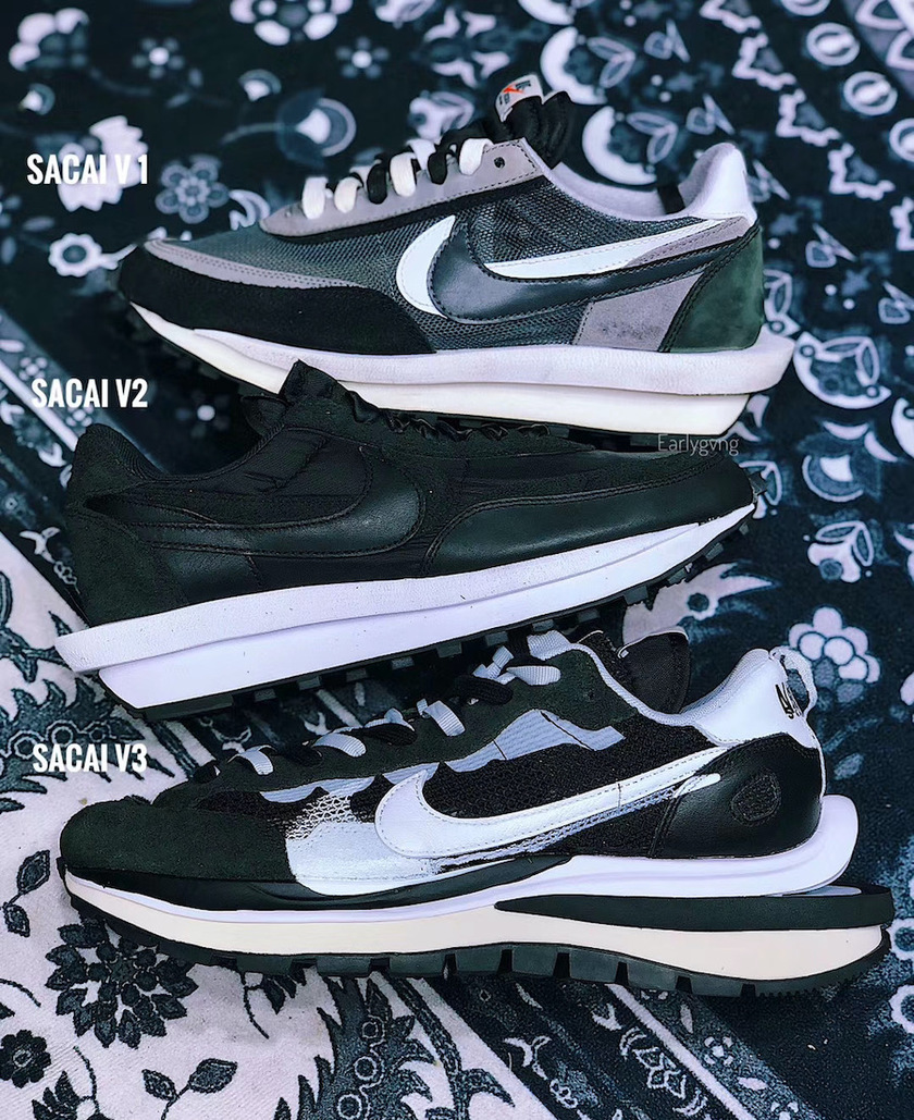 sacai Nike VaporWaffle Black Whiteåå:registered:æ¥æ