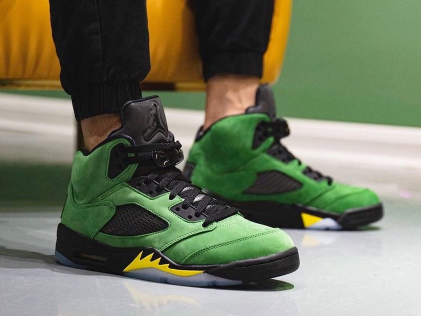 Oregon Air Jordan 5 Elevate CK6631-307 Release Date On-Feet
