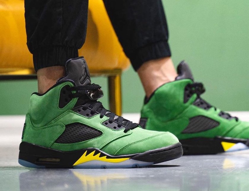 Oregon Air Jordan 5 Elevate CK6631-307 Release Date On-Feet
