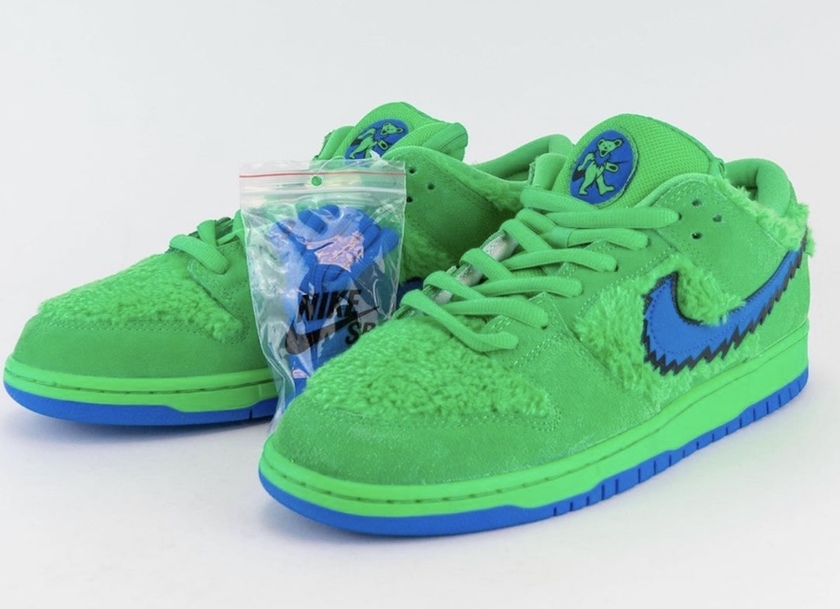 Grateful Dead Nike SB Dunk Low Green Bear CJ5378-300åå:registered:æ¥æå:registered:ä»·